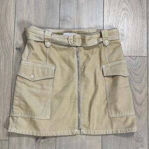 Tan Skirt with Pockets